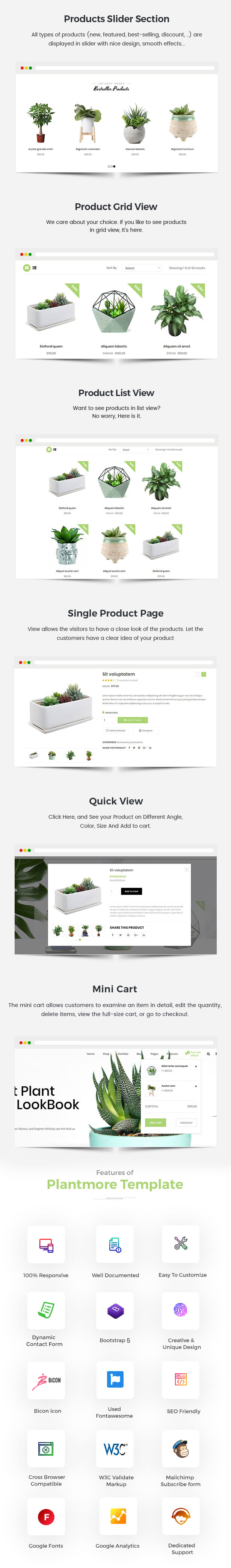 Plant and Flower Shop eCommerce HTML Template - Plantmore - 3