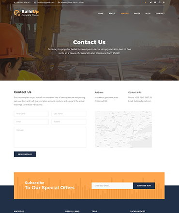 Buildup - Construction Building Company HTML Template