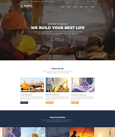 Buildup - Construction Building Company HTML Template