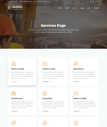 Buildup - Construction Building Company HTML Template