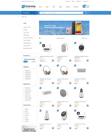 Circle shop - Electronics eCommerce Bootstrap 5 Template