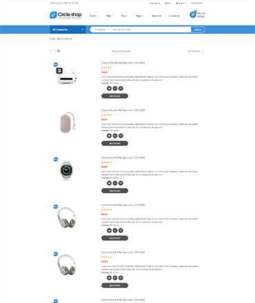 Circle shop - Electronics eCommerce Bootstrap 5 Template