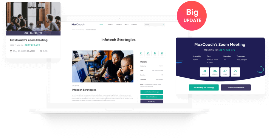 MaxCoach Landing - Online Learning and Education Bootstrap 5 Template