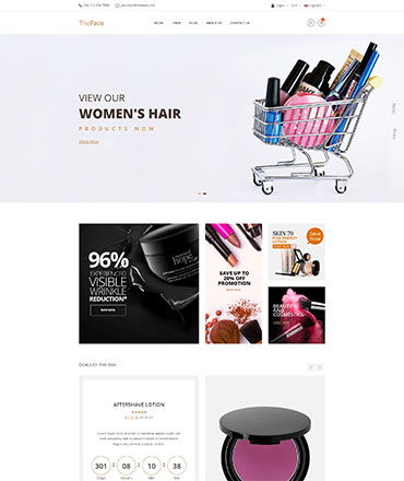 Theface – Beauty & Cosmetics eCommerce Bootstrap 5 Template
