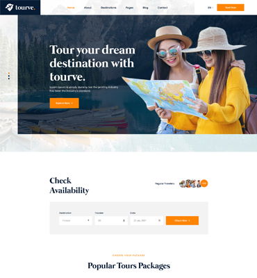 Tourve - Travel Agency Bootstrap 5 Template